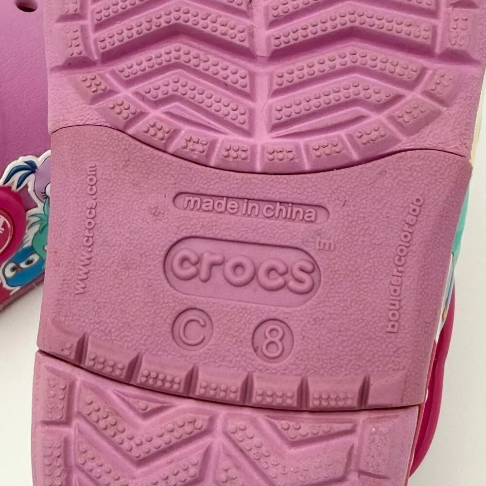 Crocs Girls' Fun Lab Hatchlings Band Lights Clogs - US Size C8 GS